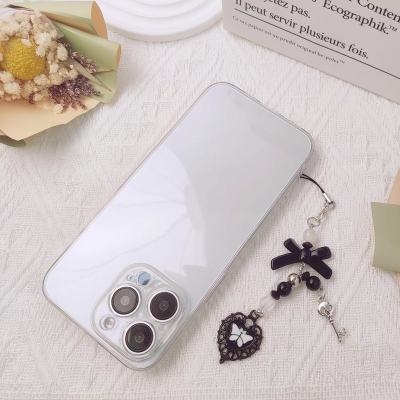 cioatu 1-4PCS Cute Phone Charms Aesthetic Y2K Cell Phone Charms Strap Strawberry Butterfly Star PhoneCharm Y2K Accessories for Bag Keychain Airpods Camera Pendants Decor - Image 3